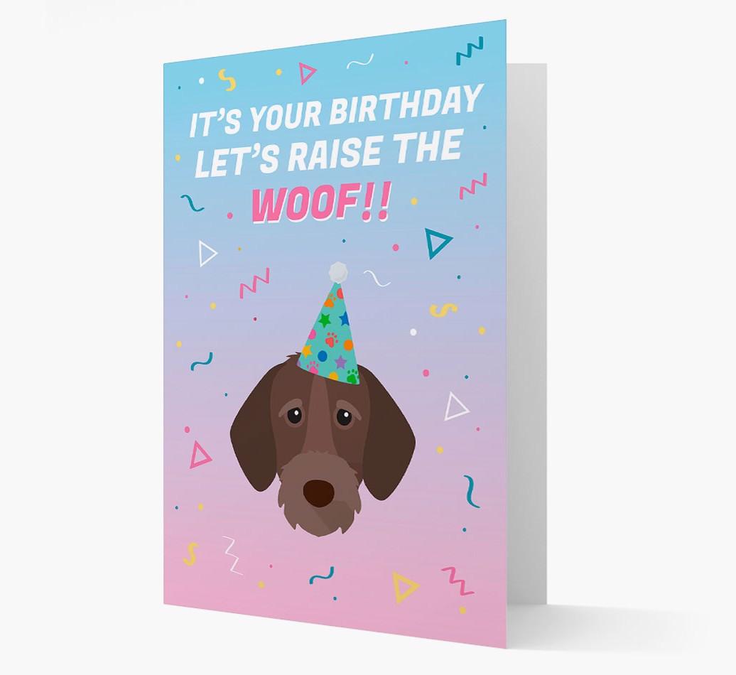 Raise The Woof: Personalized Card with {breedFullName} Icon