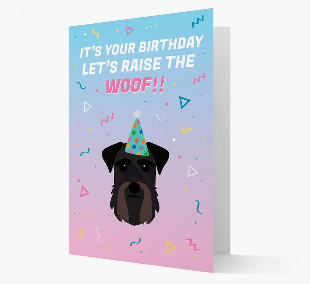 Raise The Woof: Personalized Card with {breedFullName} Icon