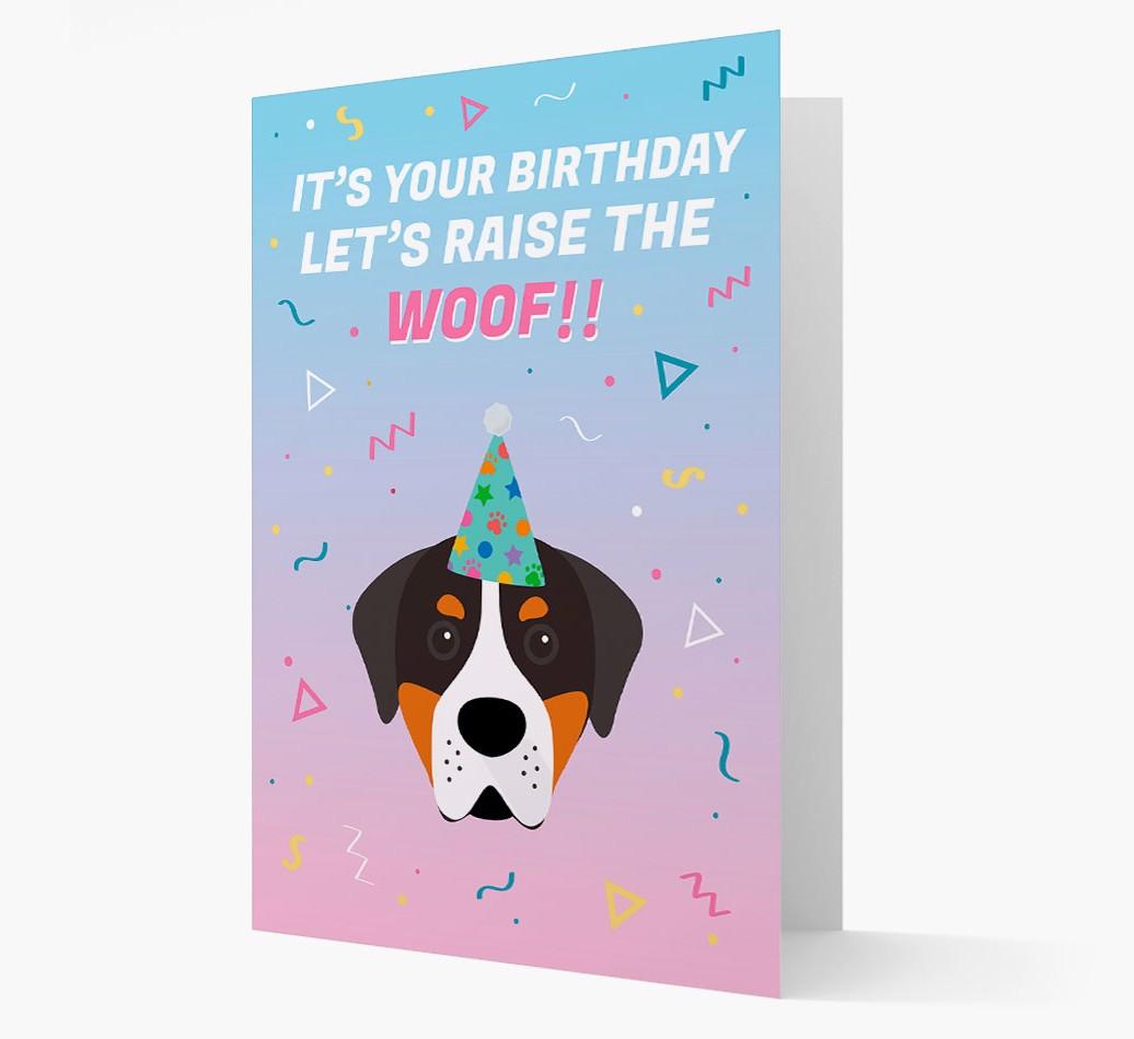 Raise The Woof: Personalized Card with {breedFullName} Icon