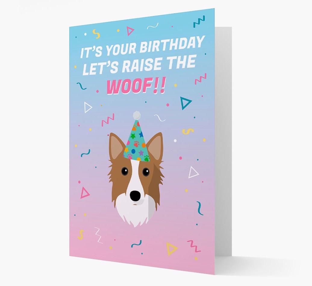Raise The Woof: Personalized Card with {breedFullName} Icon