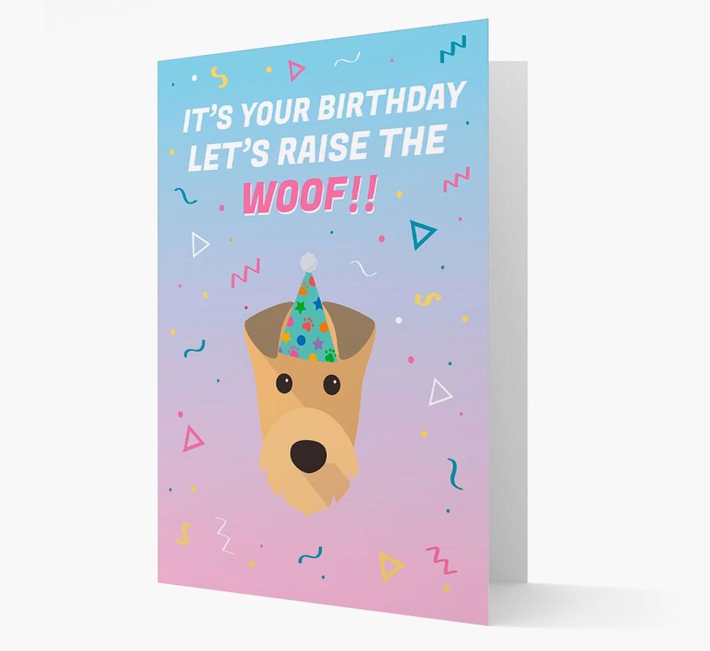 Raise The Woof: Personalized Card with {breedFullName} Icon
