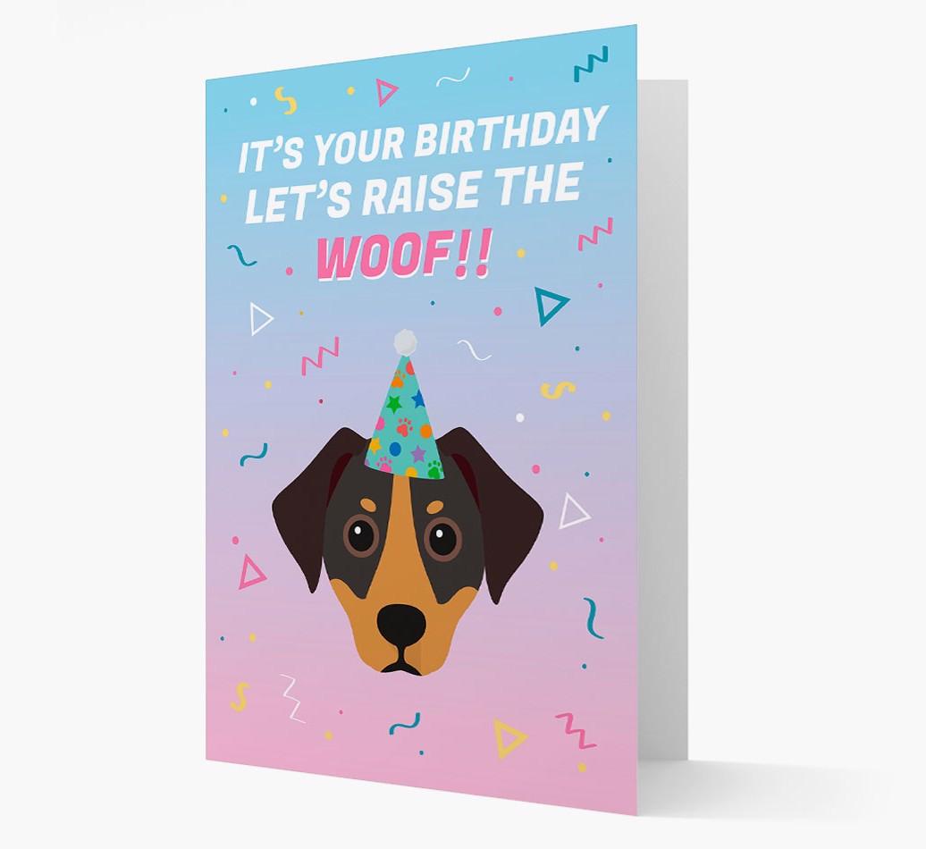 Raise The Woof: Personalized Card with {breedFullName} Icon