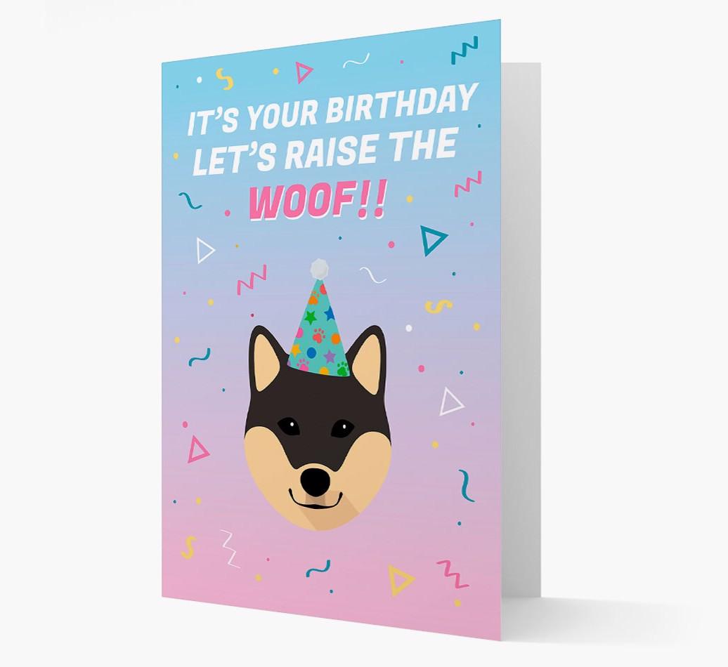 Raise The Woof: Personalized Card with {breedFullName} Icon