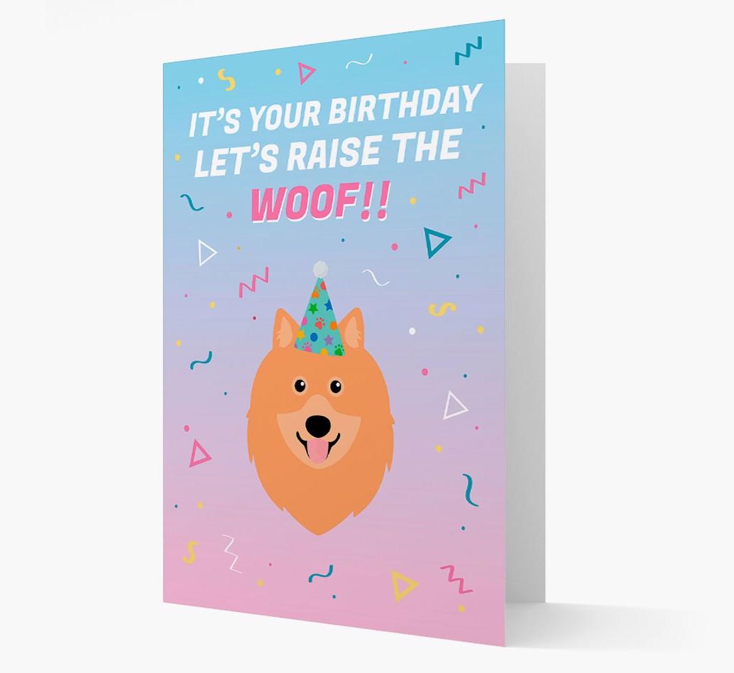 Raise The Woof: Personalized Card with {breedFullName} Icon