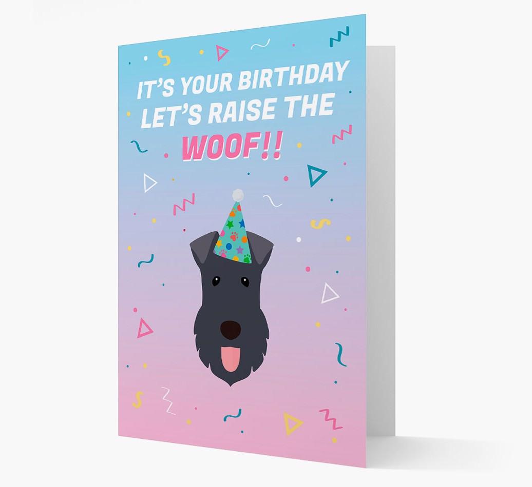 Raise The Woof: Personalised Card with {breedFullName} Icon