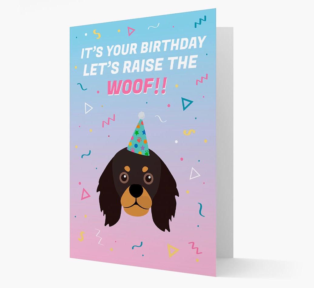 Raise The Woof: Personalized Card with {breedFullName} Icon