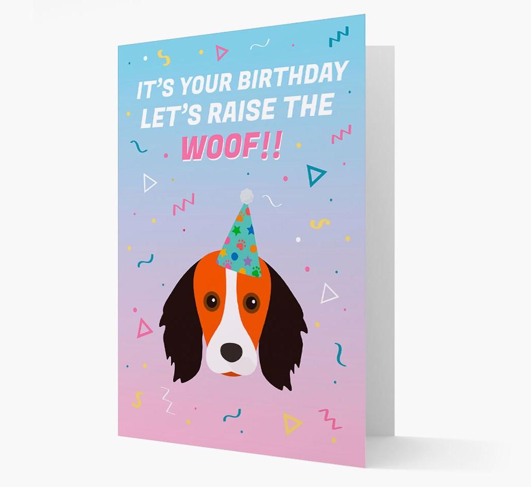 Raise The Woof: Personalized Card with {breedFullName} Icon