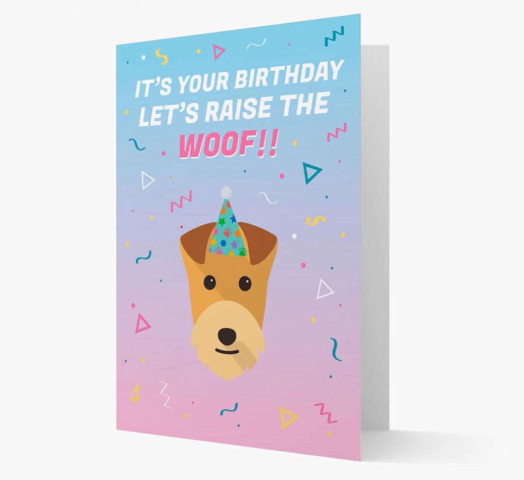 Raise The Woof: Personalized Card with {breedFullName} Icon