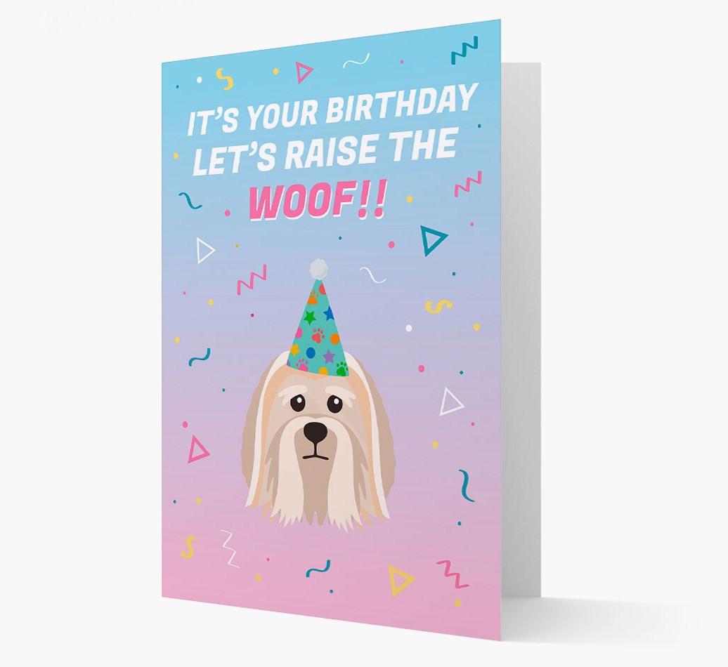 Raise The Woof: Personalized Card with {breedFullName} Icon