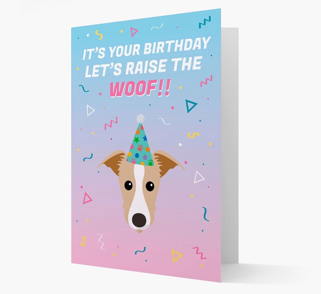 Raise The Woof: Personalised Card with {breedFullName} Icon