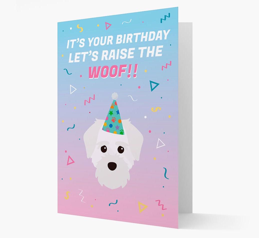 Raise The Woof: Personalized Card with {breedFullName} Icon