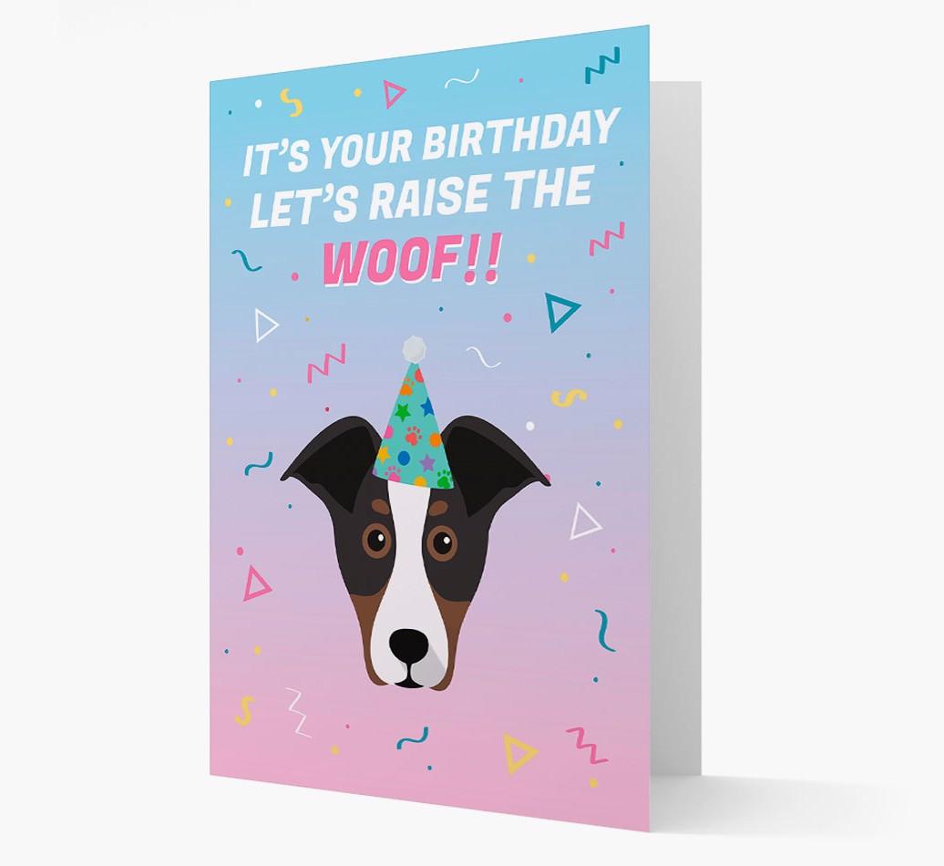 Raise The Woof: Personalized Card with {breedFullName} Icon