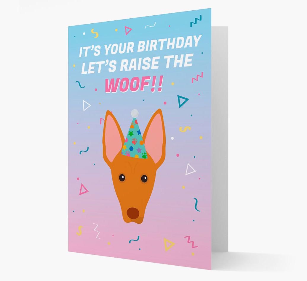 Raise The Woof: Personalised Card with {breedFullName} Icon