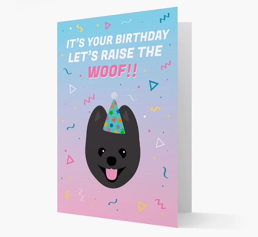 Raise The Woof: Personalized Card with {breedFullName} Icon