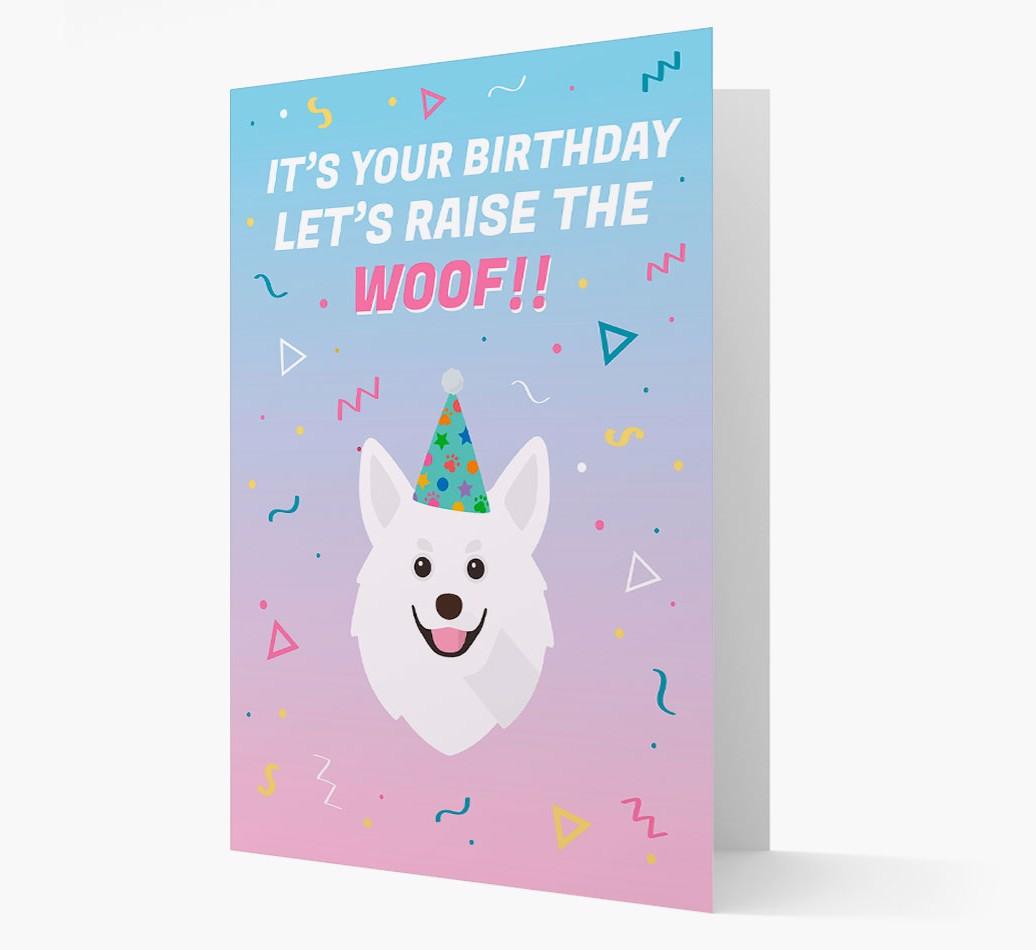 Raise The Woof: Personalized Card with {breedFullName} Icon