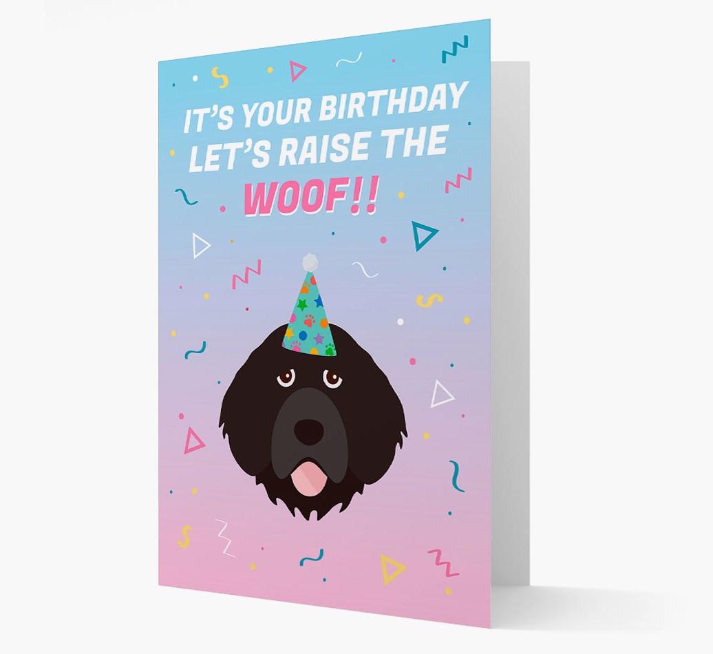 Raise The Woof: Personalized Card with {breedFullName} Icon