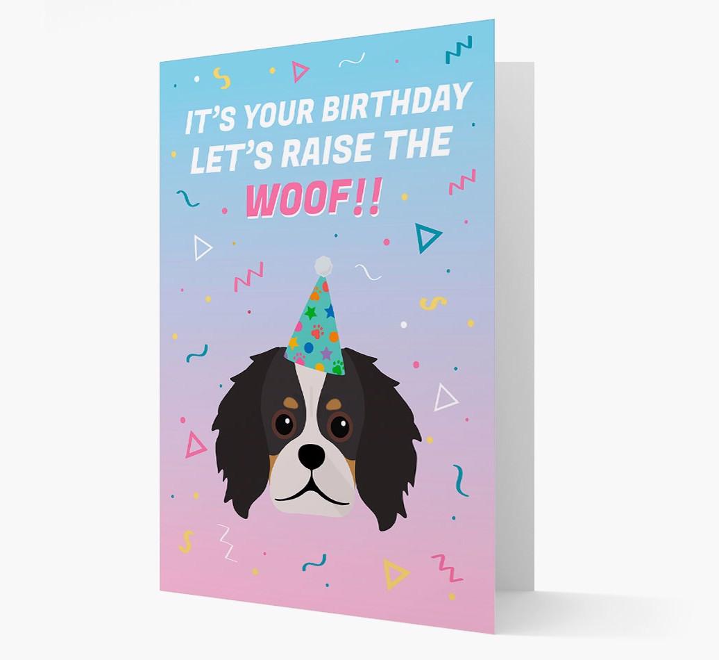 Raise The Woof: Personalized Card with {breedFullName} Icon