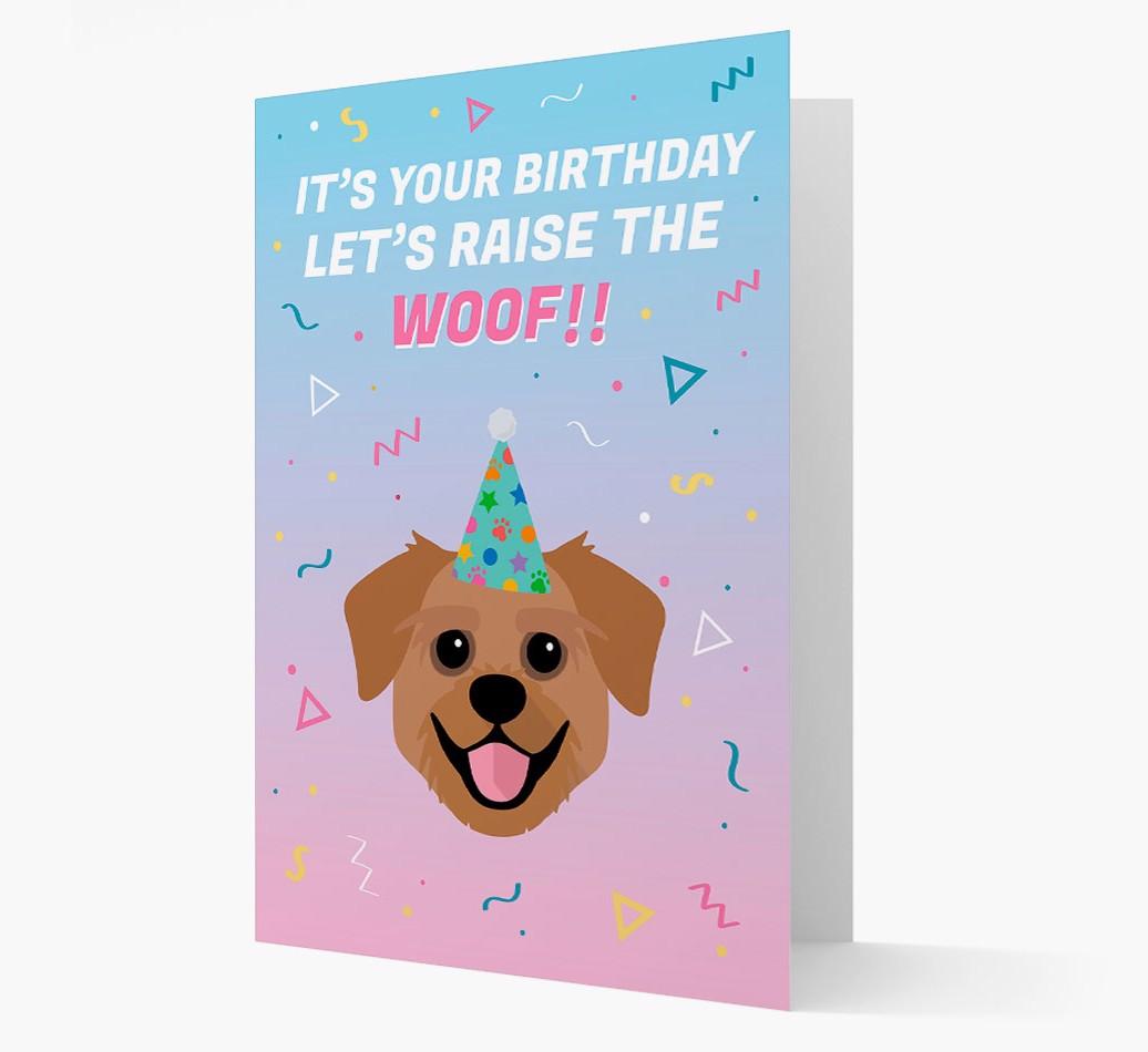 Raise The Woof: Personalized Card with {breedFullName} Icon