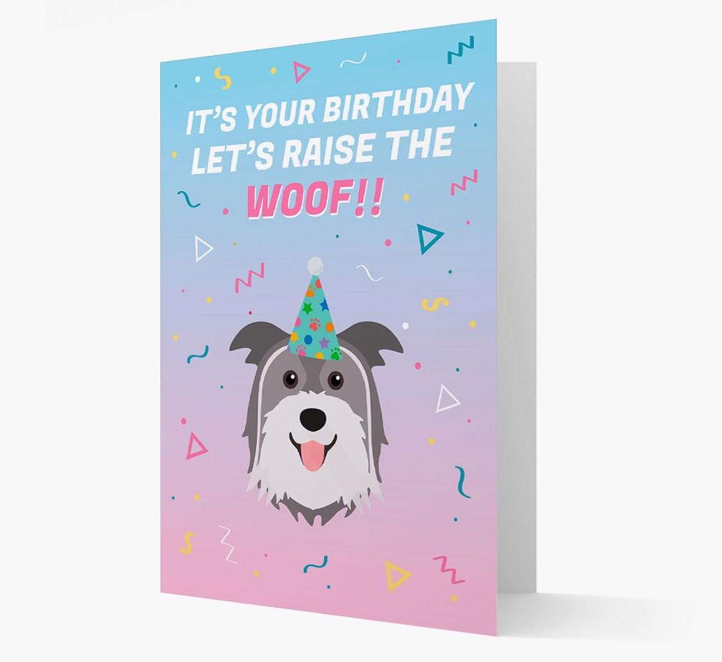 Raise The Woof: Personalized Card with {breedFullName} Icon