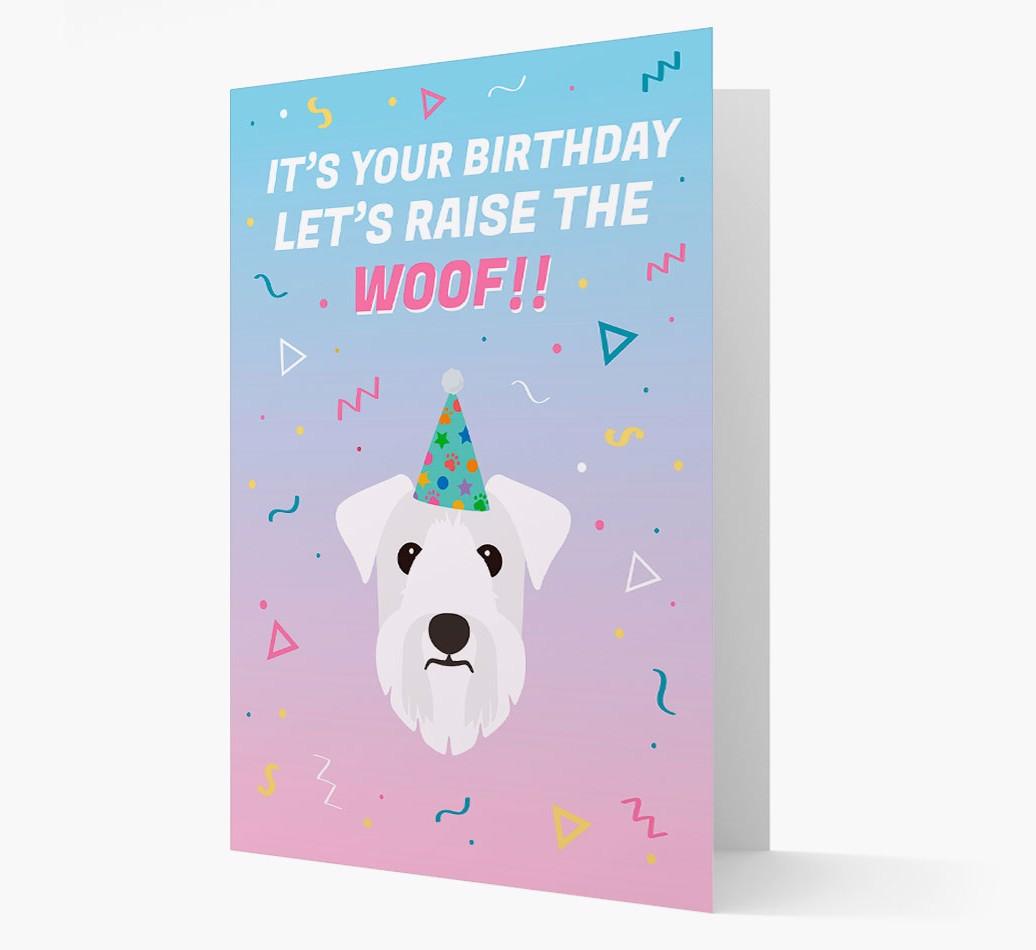 Raise The Woof: Personalized Card with {breedFullName} Icon