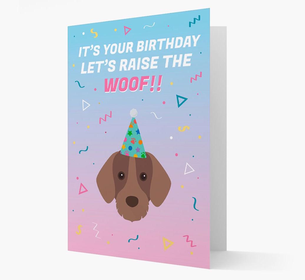 Raise The Woof: Personalized Card with {breedFullName} Icon