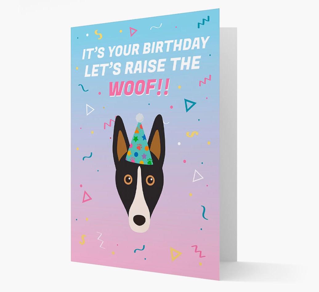 Raise The Woof: Personalized Card with {breedFullName} Icon