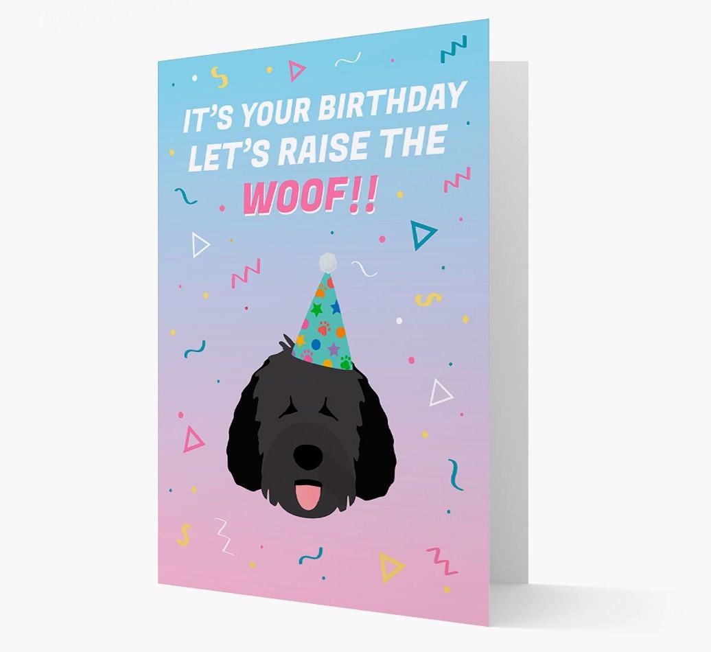 Raise The Woof: Personalized Card with {breedFullName} Icon
