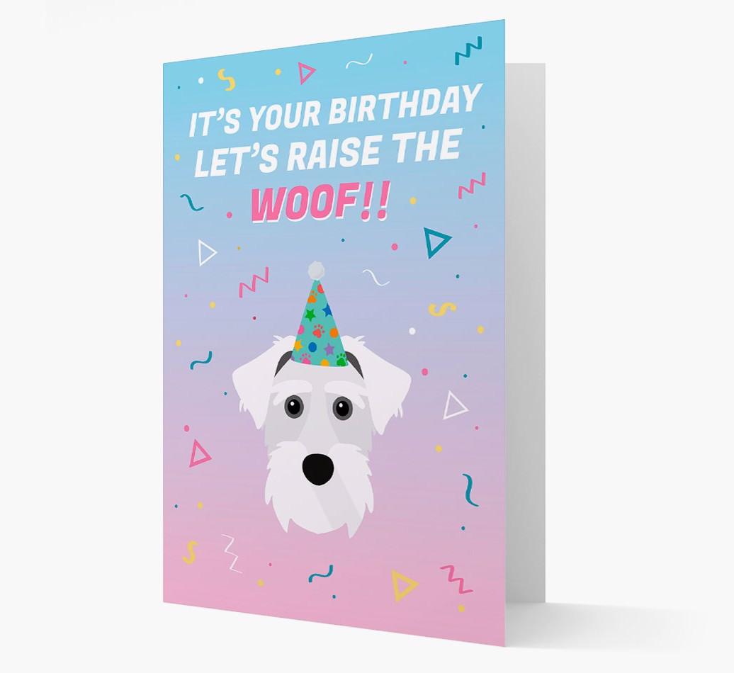 Raise The Woof: Personalized Card with {breedFullName} Icon