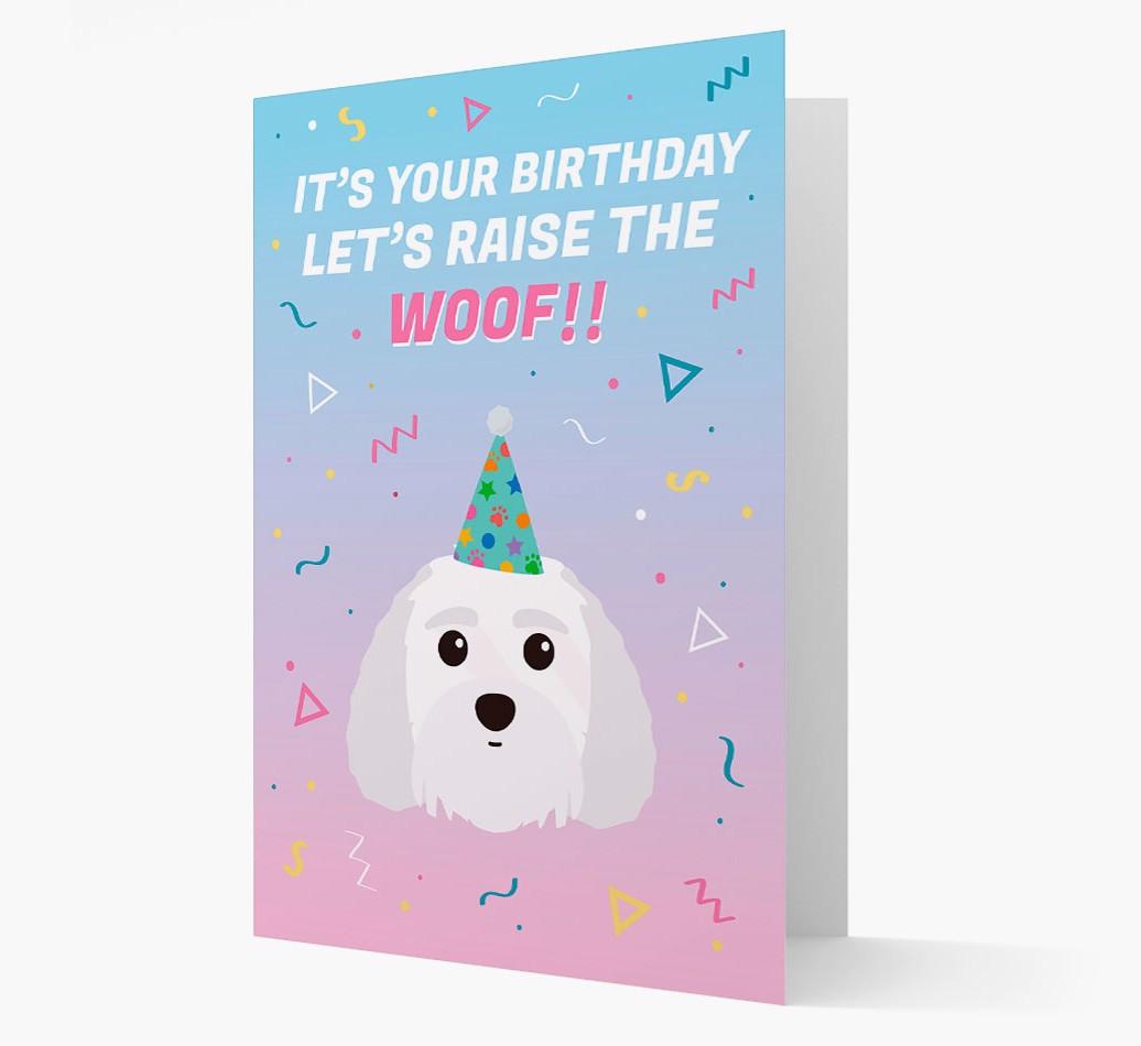 Raise The Woof: Personalized Card with {breedFullName} Icon