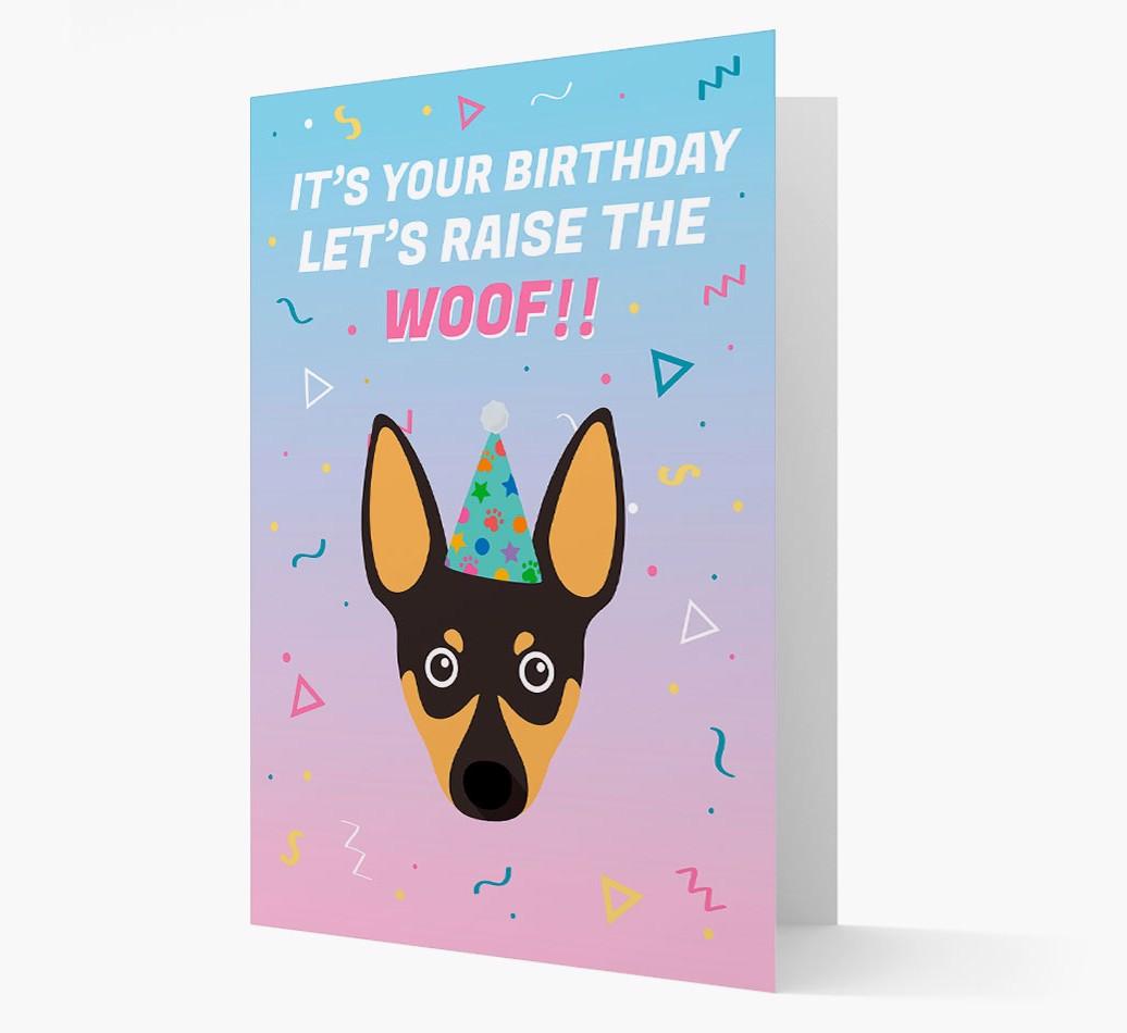 Raise The Woof: Personalized Card with {breedFullName} Icon