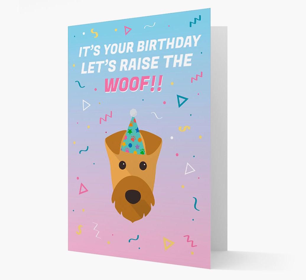 Raise The Woof: Personalized Card with {breedFullName} Icon
