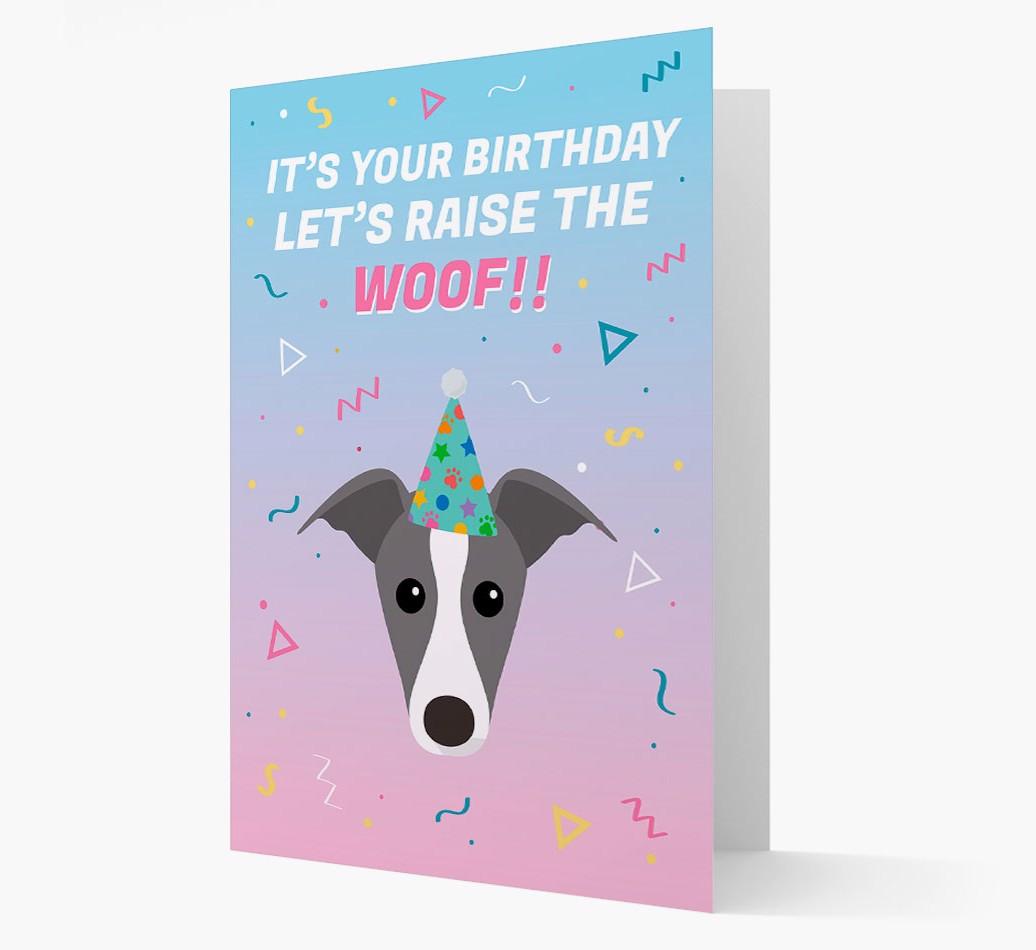 Raise The Woof: Personalised Card with {breedFullName} Icon