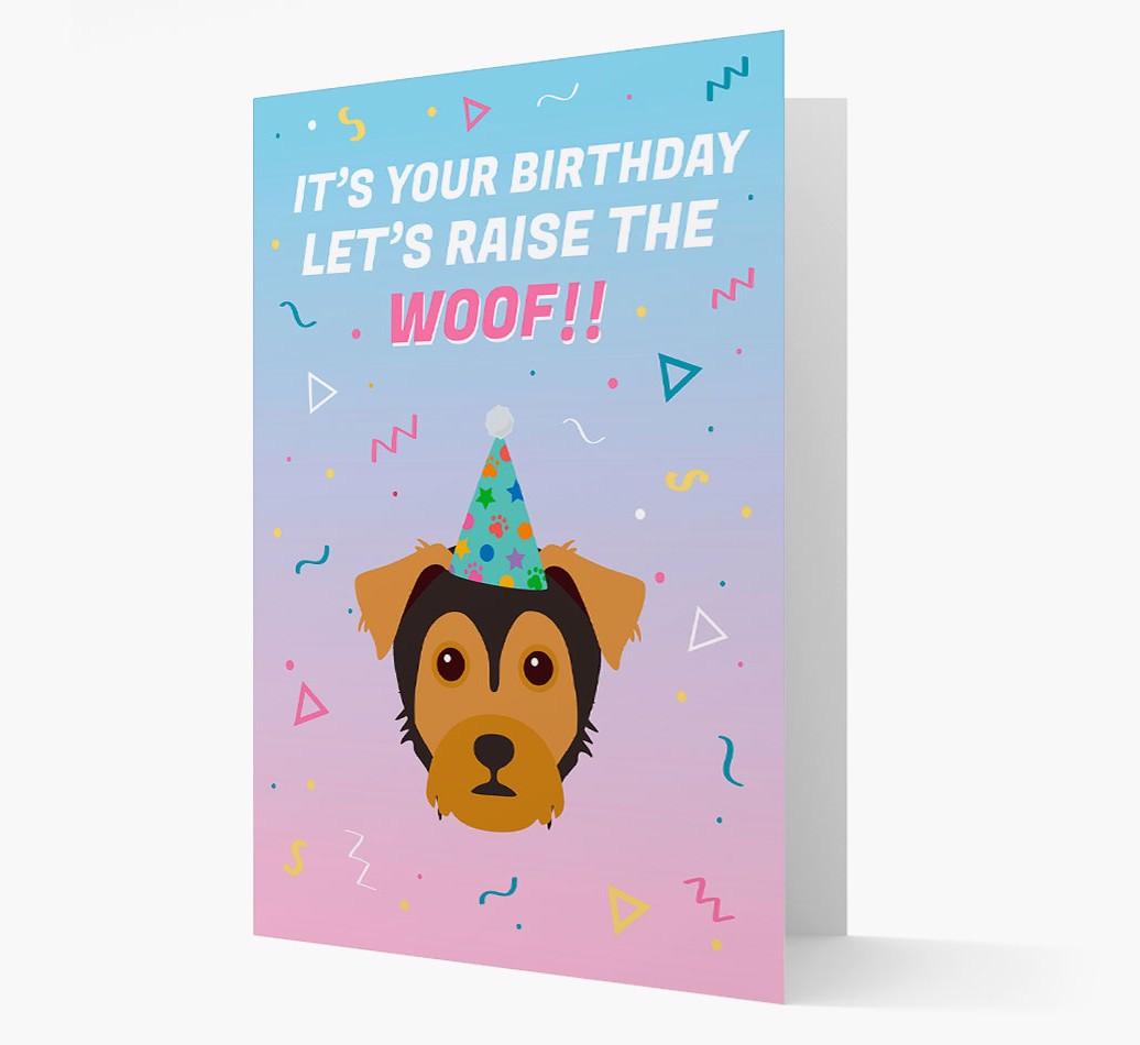 Raise The Woof: Personalized Card with {breedFullName} Icon