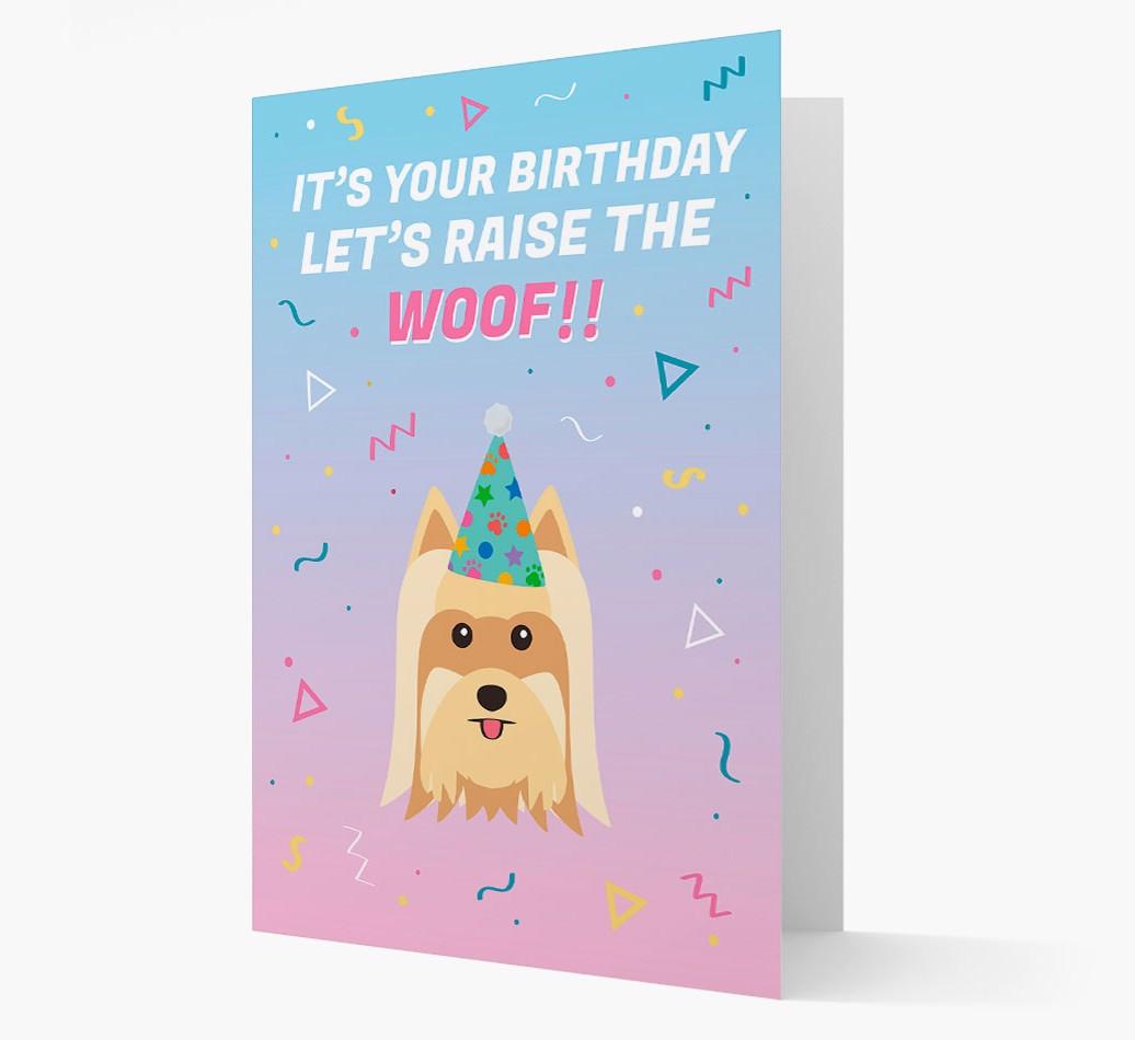 Raise The Woof: Personalized Card with {breedFullName} Icon