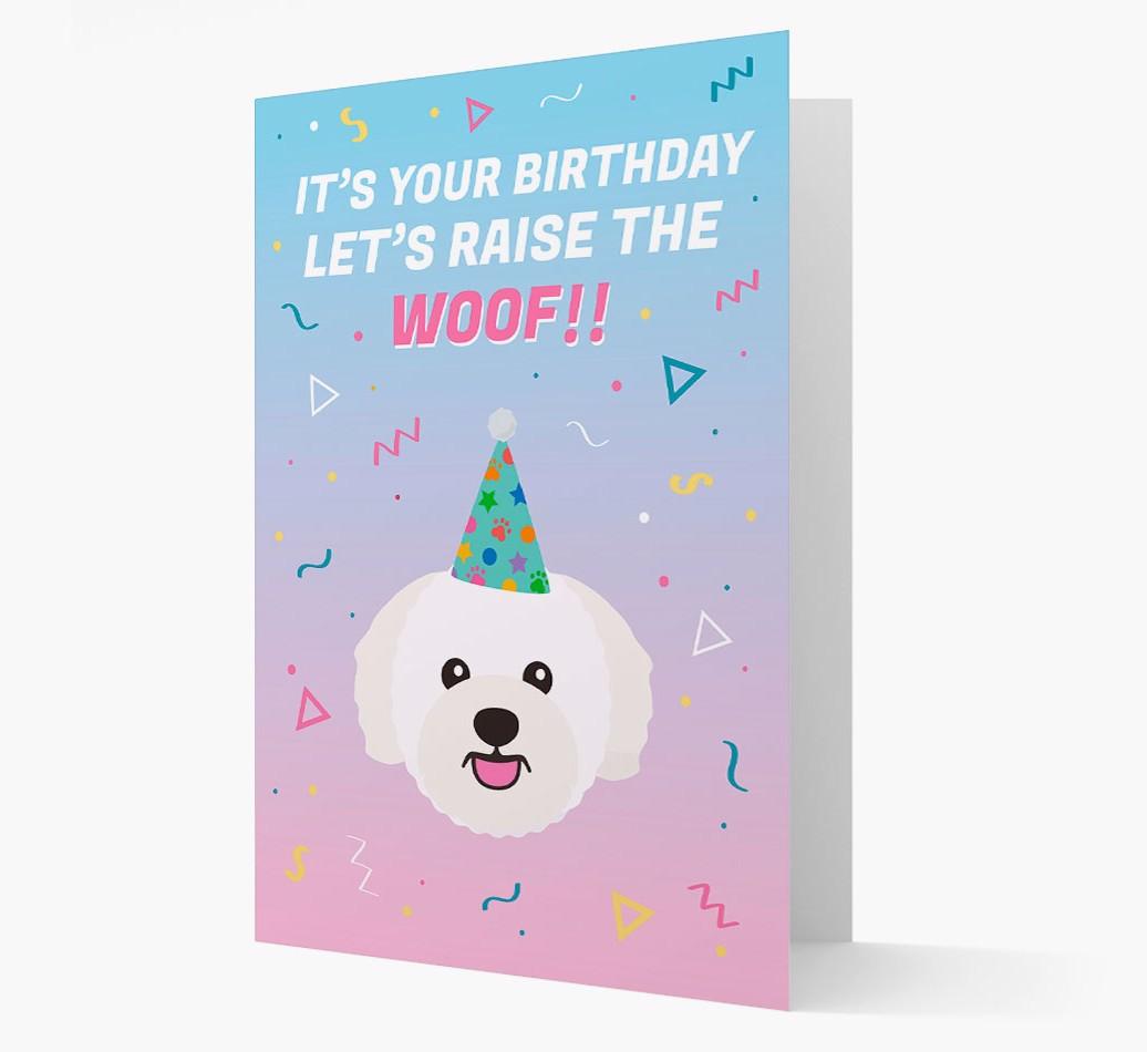 Raise The Woof: Personalized Card with {breedFullName} Icon