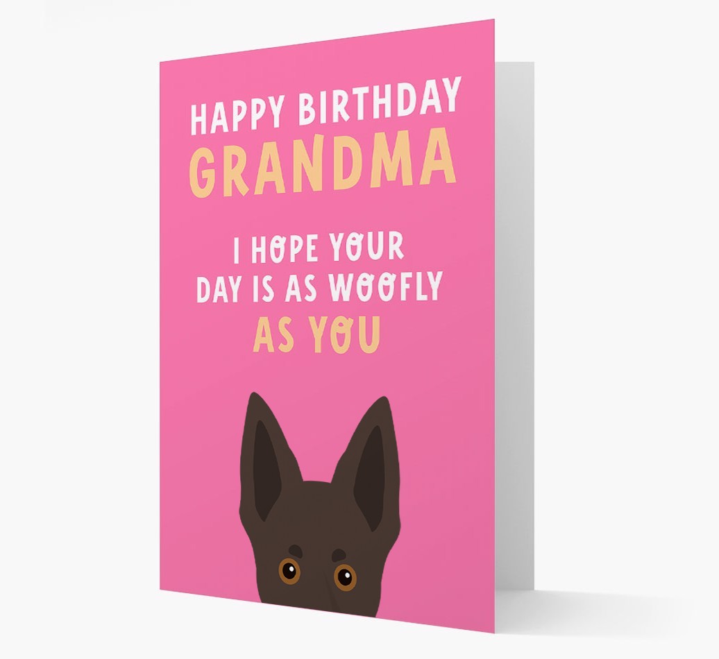 Woofly Grandma: Personalised Card with {breedFullName} Icon