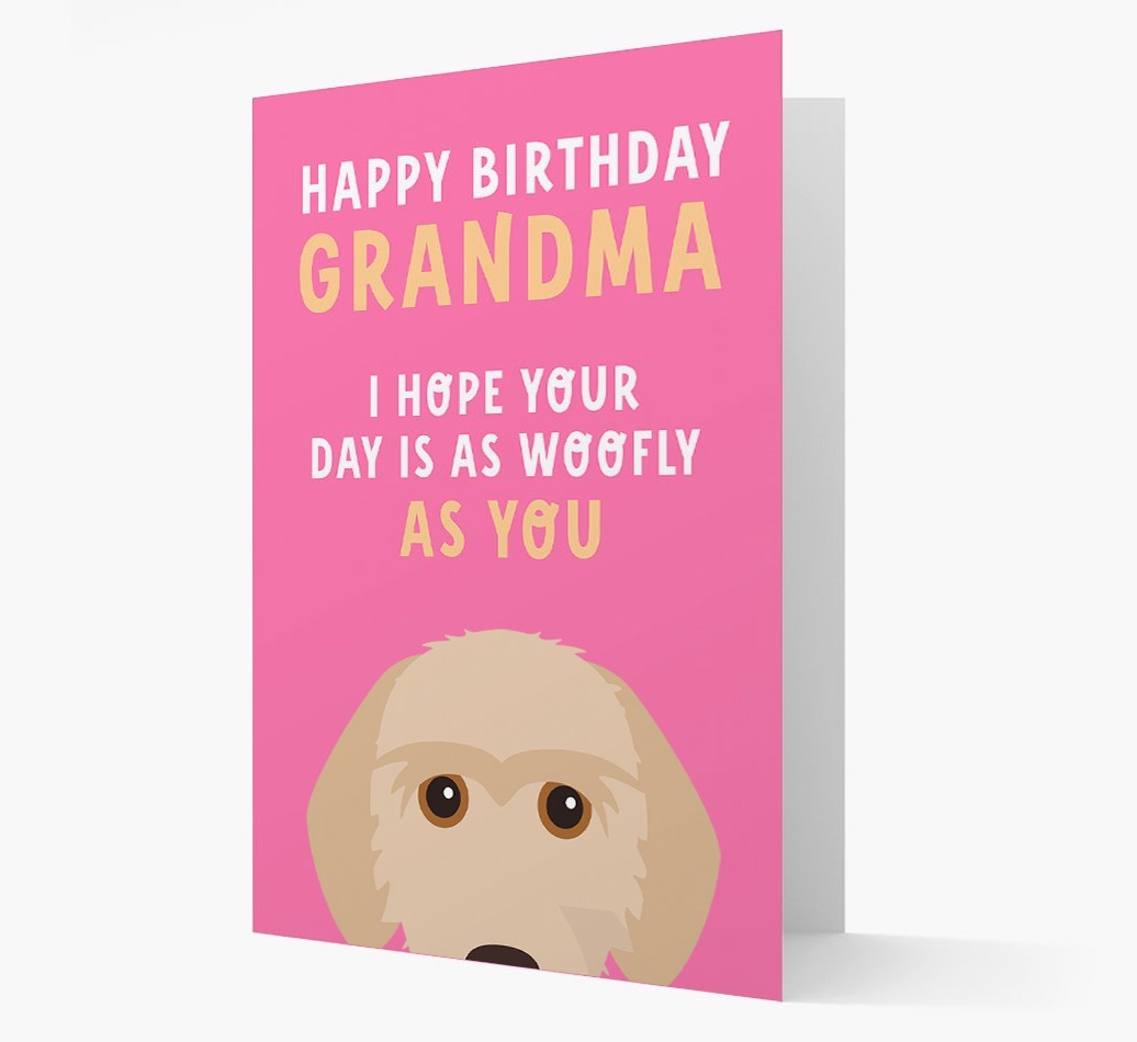 Woofly Grandma: Personalised Card with {breedFullName} Icon
