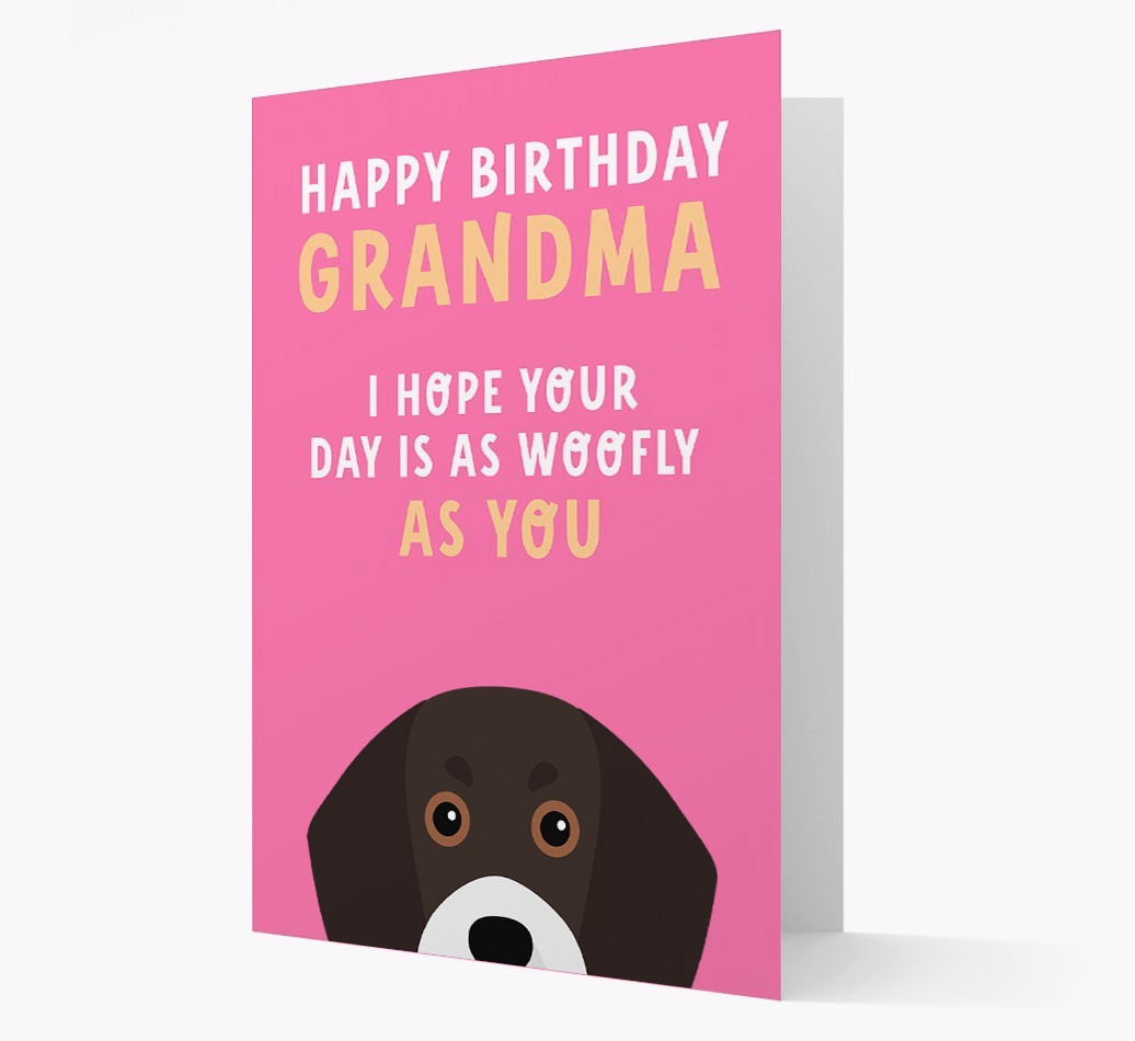 Woofly Grandma: Personalised Card with {breedFullName} Icon