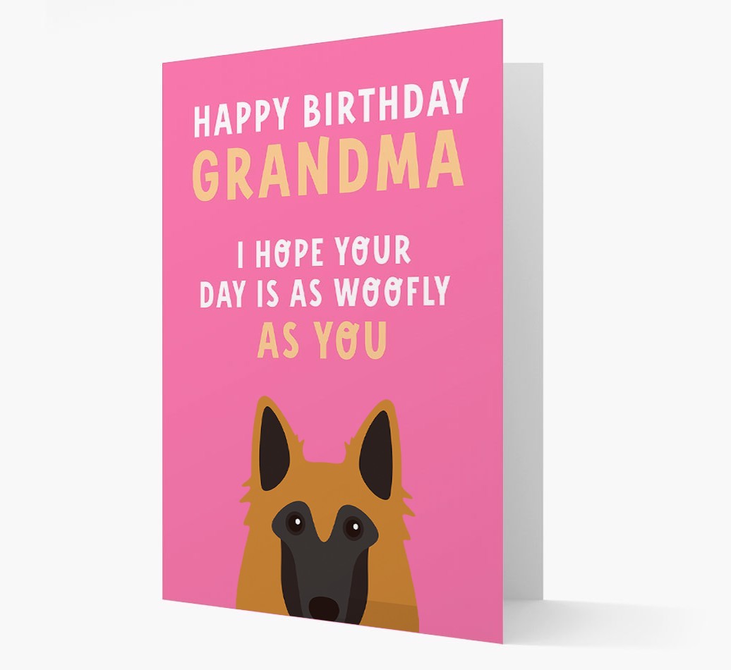 Woofly Grandma: Personalised Card with {breedFullName} Icon