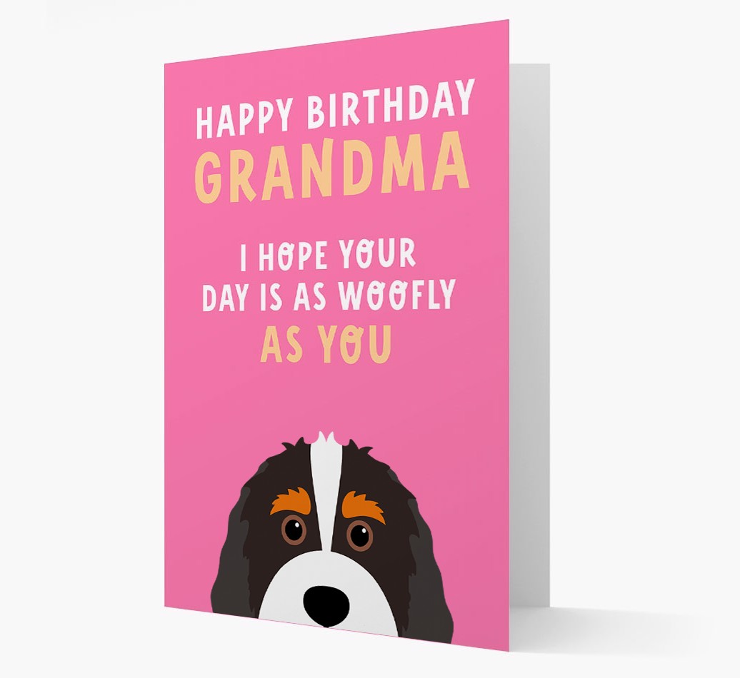 Woofly Grandma: Personalised Card with {breedFullName} Icon