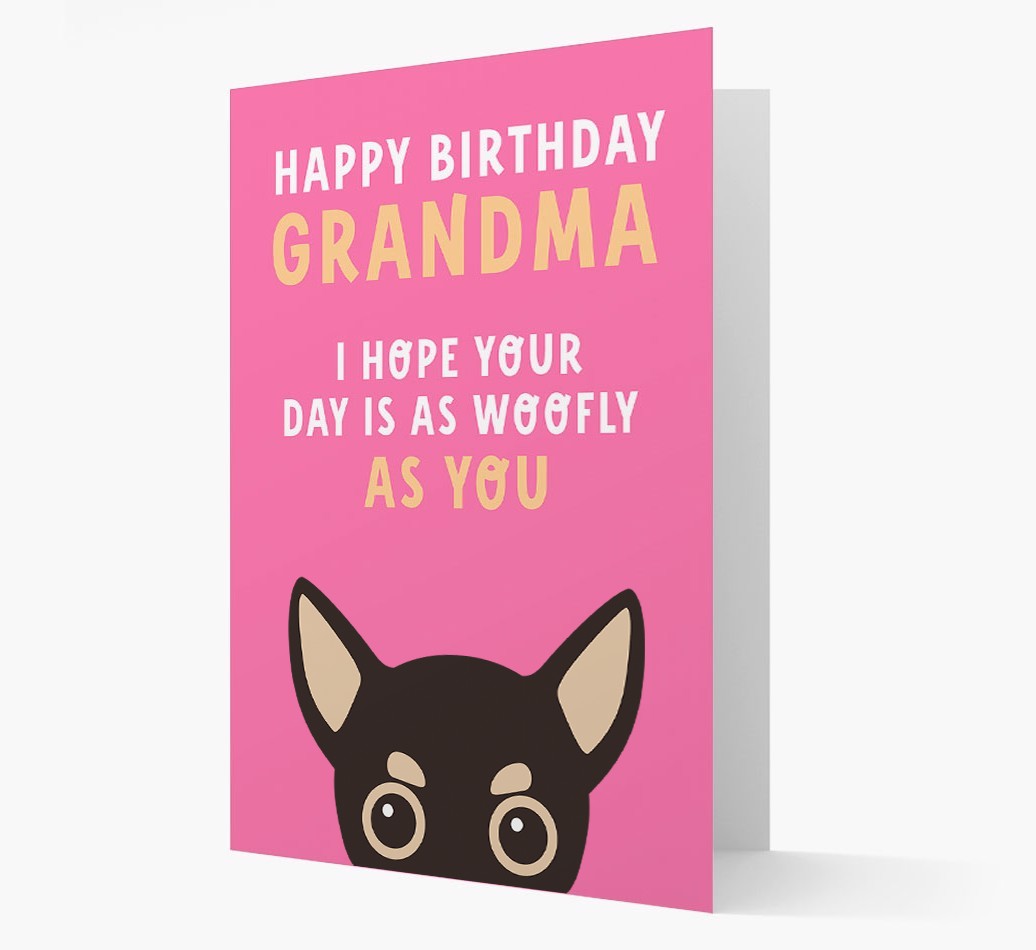 Woofly Grandma: Personalised Card with {breedFullName} Icon