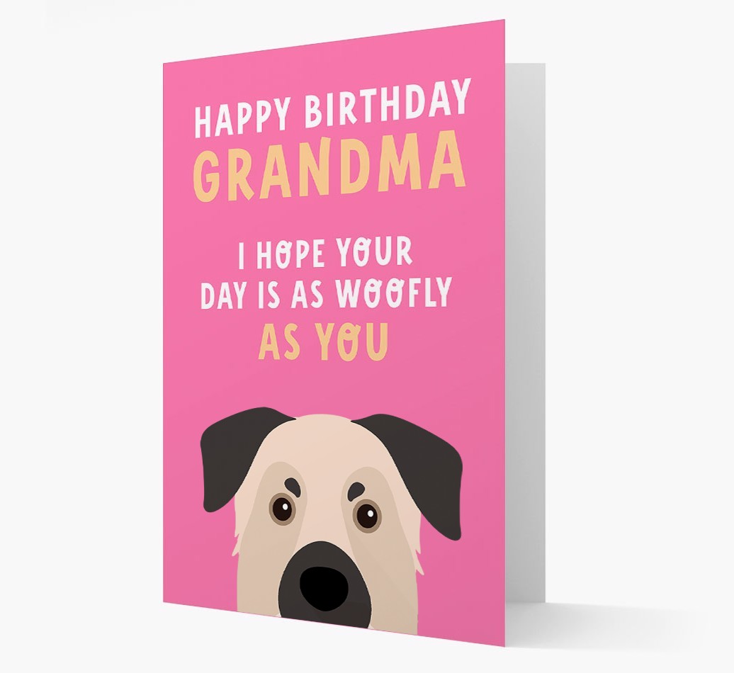 Woofly Grandma: Personalised Card with {breedFullName} Icon