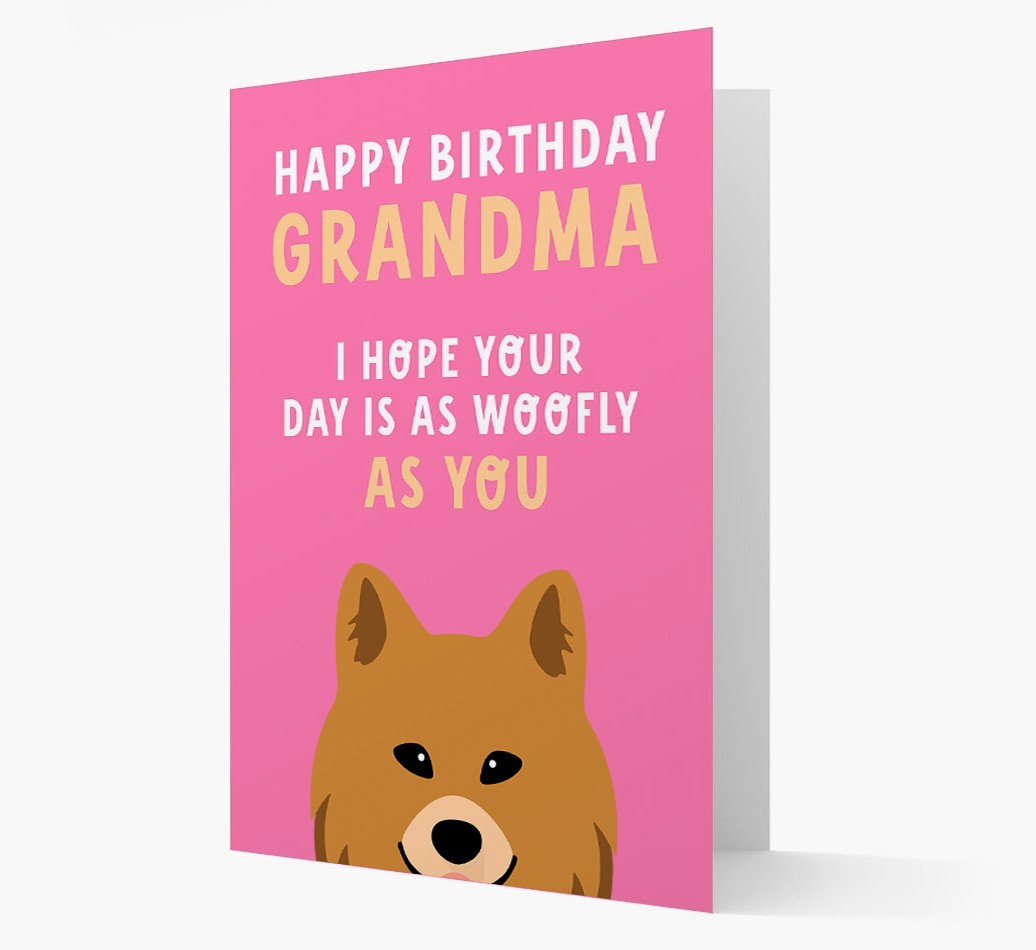 Woofly Grandma: Personalised Card with {breedFullName} Icon