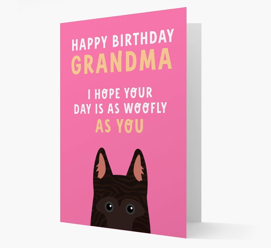 Woofly Grandma: Personalised Card with {breedFullName} Icon
