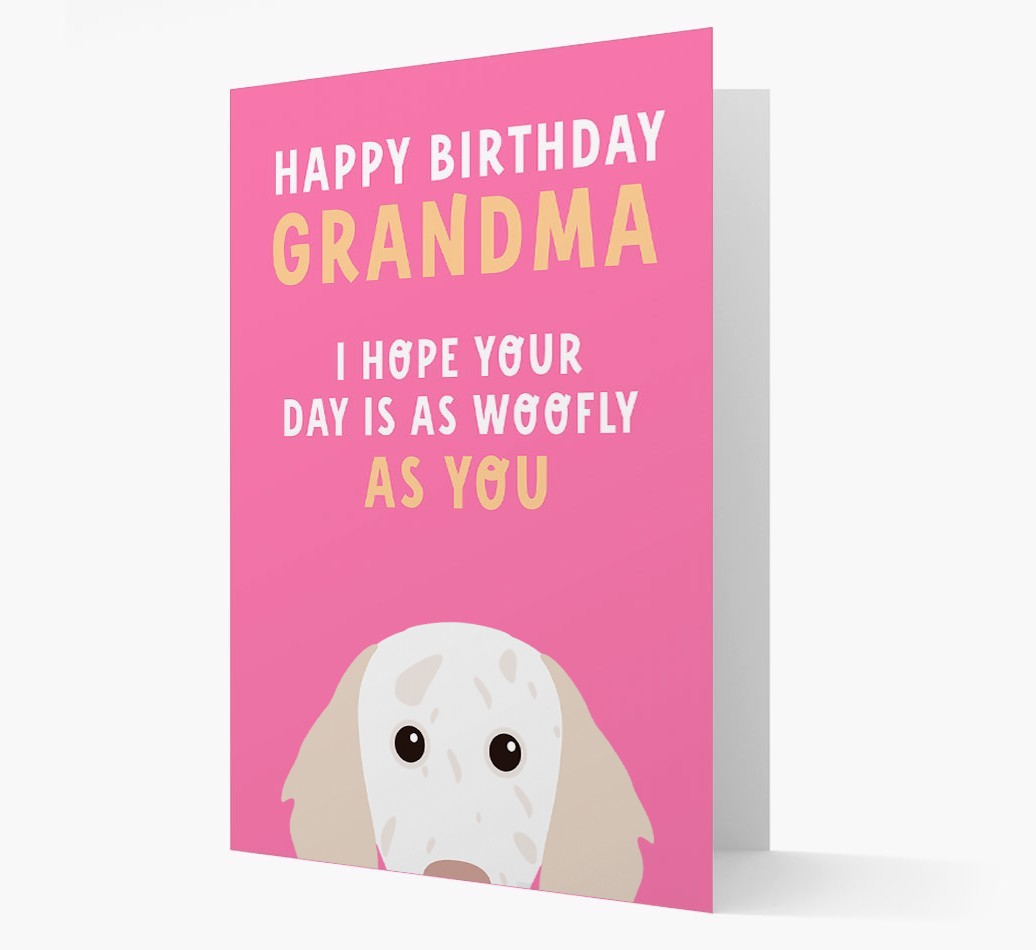 Woofly Grandma: Personalised Card with {breedFullName} Icon