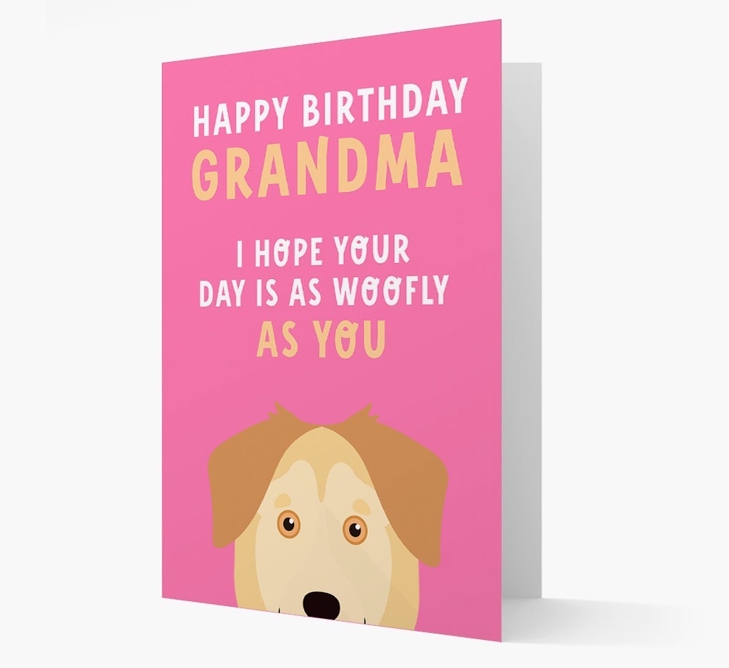 Woofly Grandma: Personalised Card with {breedFullName} Icon