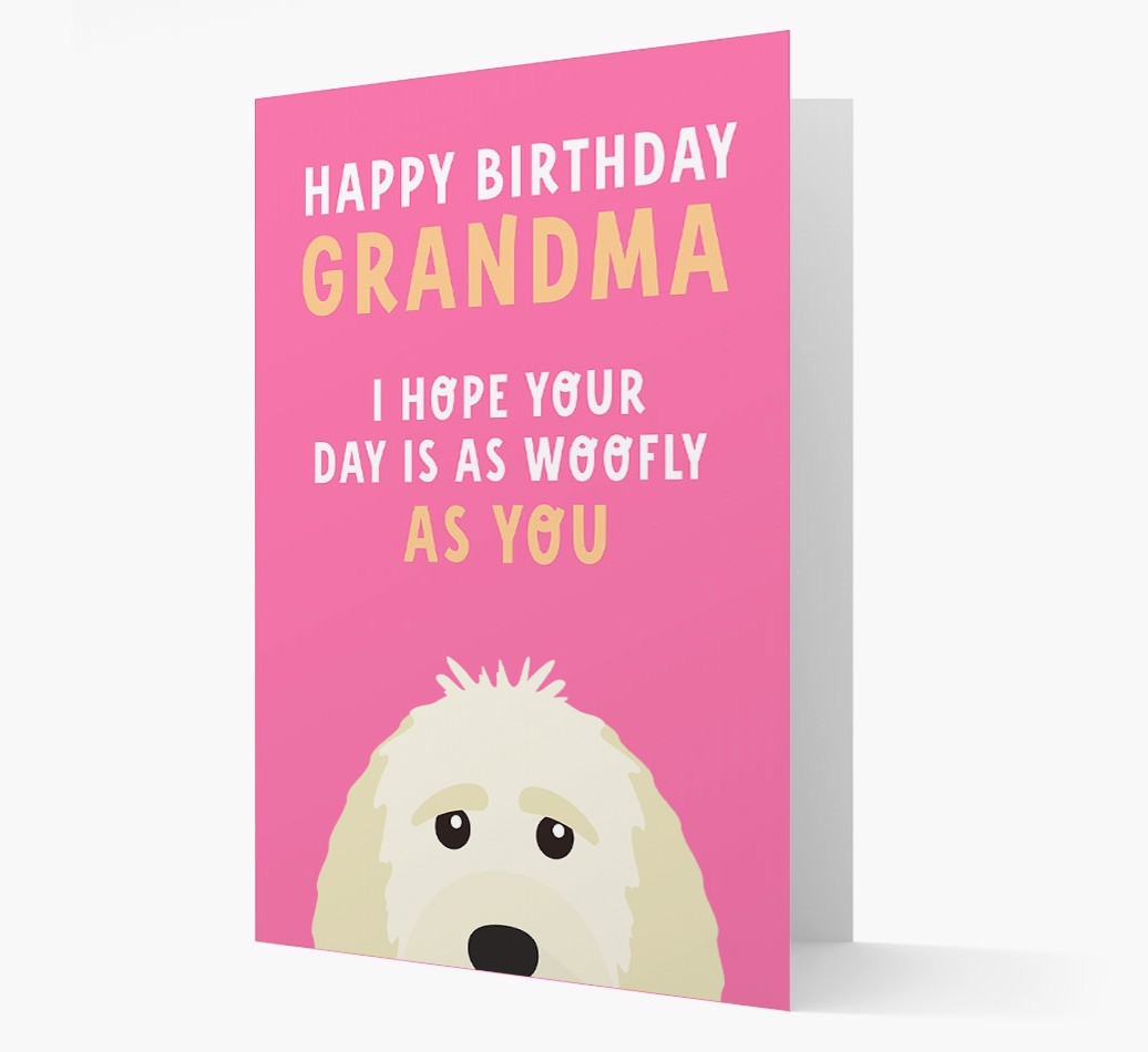 Woofly Grandma: Personalised Card with {breedFullName} Icon