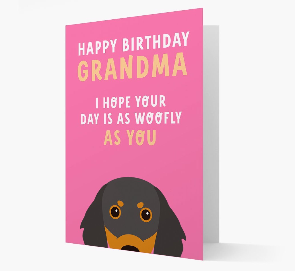 Woofly Grandma: Personalised Card with {breedFullName} Icon