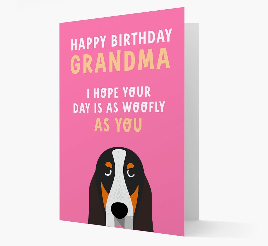 Woofly Grandma: Personalised Card with {breedFullName} Icon