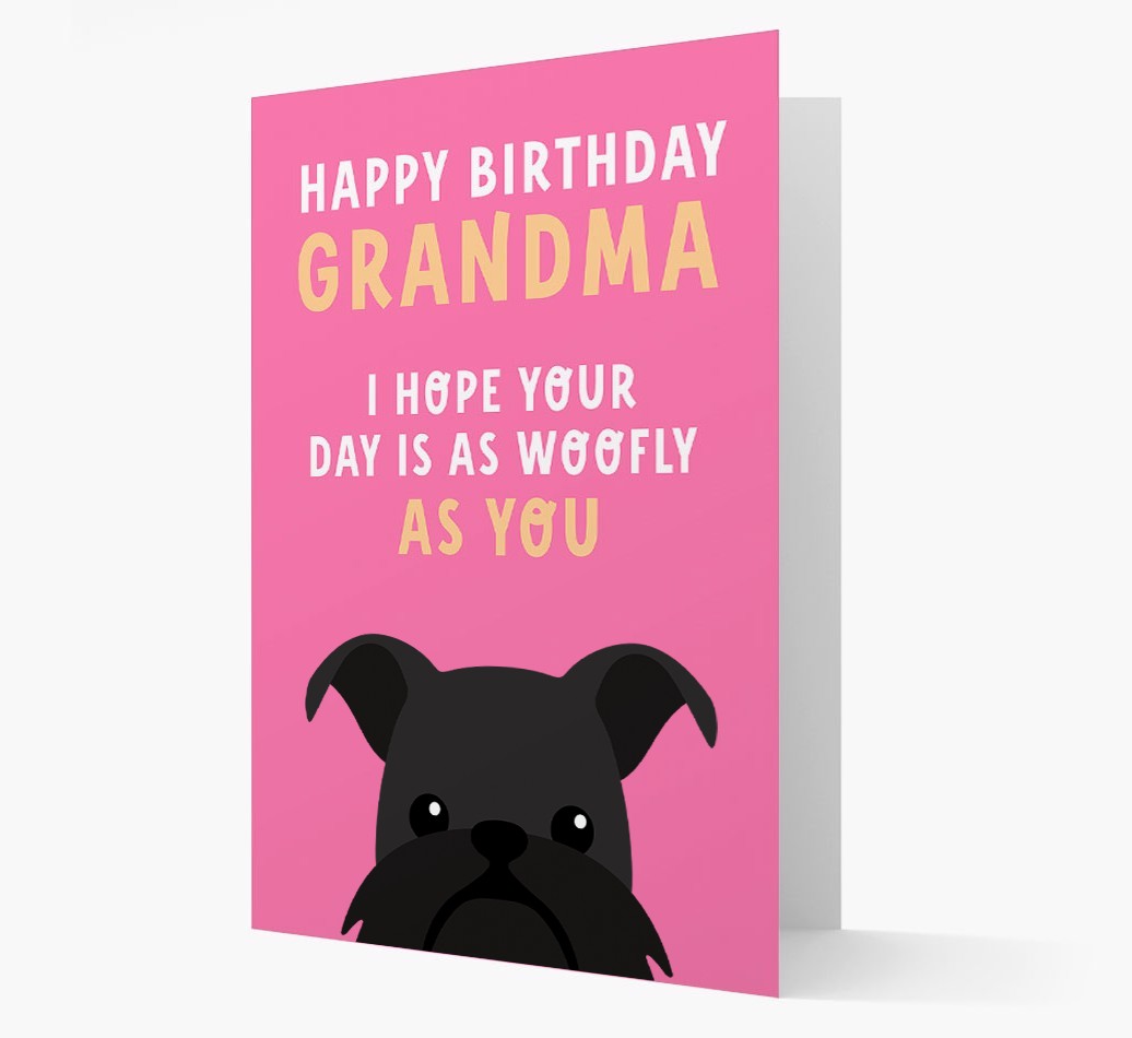 Woofly Grandma: Personalised Card with {breedFullName} Icon